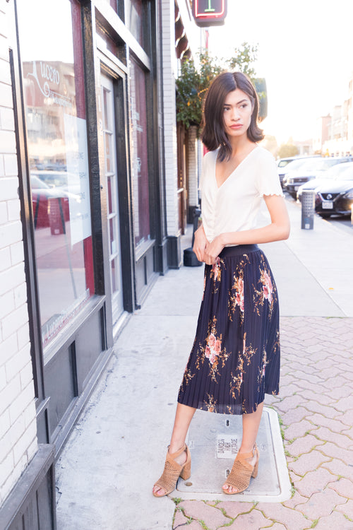 The Catalina Pleated Skirt - Flair&Bound