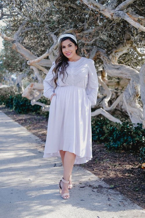 The Everly Pintucked Dress - Flair&Bound