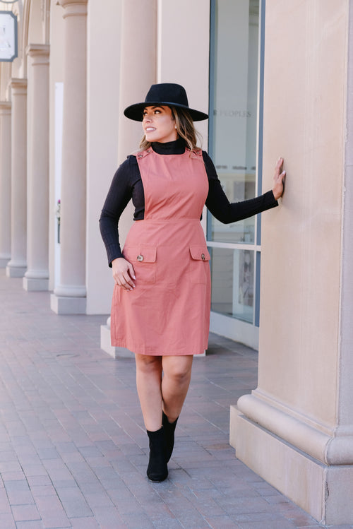 Ana Pocket Overall Dress - Flair&Bound