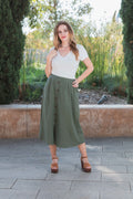 The Belle Button Down Skirt - Flair&Bound