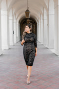 The  Tiffany Mock Neck Lace Dress - Flair&Bound