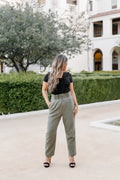 The Olive High-Waist Trouser - Flair&Bound